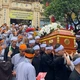 Phụng tống kim quan Ni trưởng Thích Đàm Chính rời chùa Tiêu Sơn (P.Tam Sơn, Bắc Ninh) - Ảnh: FB Nhân Phúc
