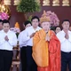 Hòa thượng Thích Lệ Trang, Phó Chủ tịch Hội đồng Trị sự, Trưởng ban Nghi lễ T.Ư, Trưởng ban Trị sự GHPGVN TP.HCM làm Gia trì sư đăng đàn chẩn tế