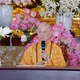 Đức Pháp chủ GHPGVN - Đại lão Hòa thượng Thích Trí Quảng giáo giới chư hành giả an cư tại hạ trường Cơ sở II - Học viện Phật giáo VN tại TP.HCM (xã Bình Lợi) - Ảnh: Bảo Toàn/BGN