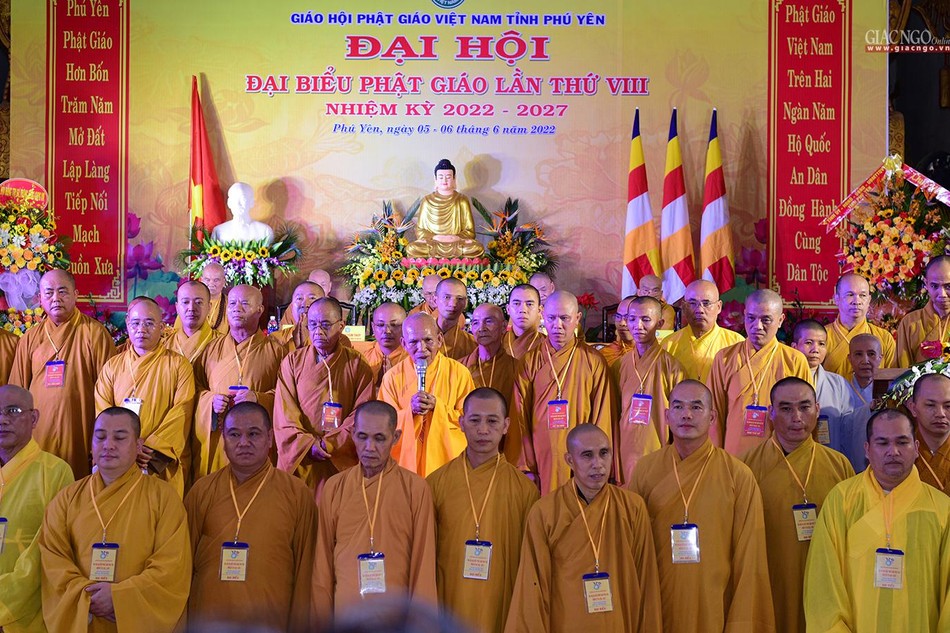 Hòa thượng Thích Đồng Tiến được tái suy cử Trưởng ban Trị sự Phật giáo tỉnh Phú Yên nhiệm kỳ 2022-2027