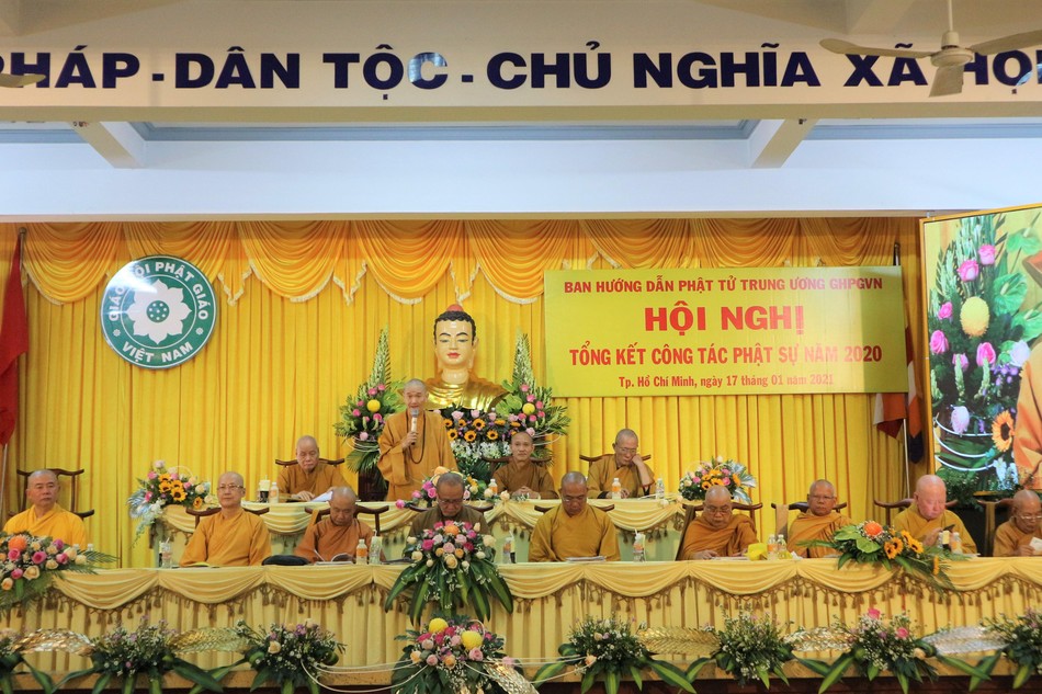 Hòa thượng Thích Thanh Hùng, Trưởng ban Hướng dẫn Phật tử Trung ương phát biểu