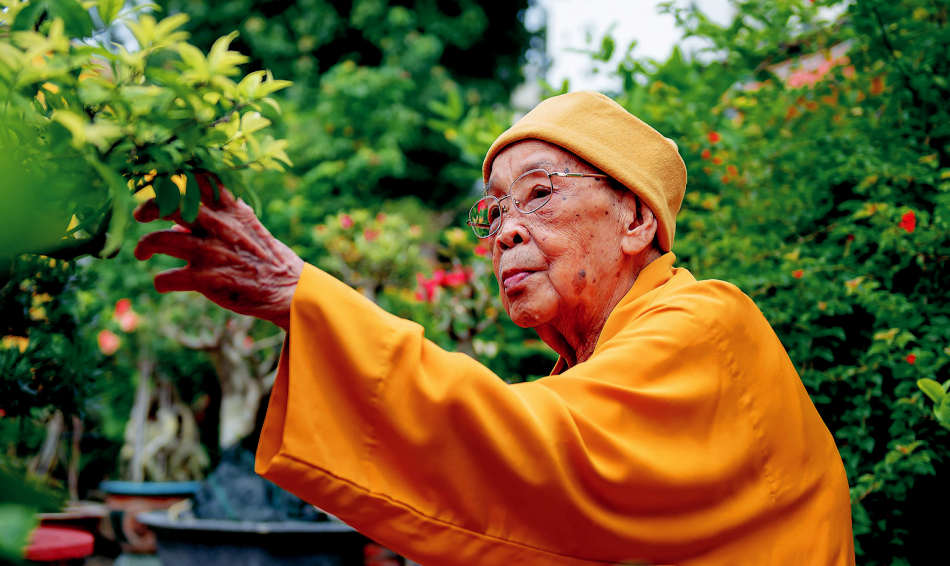 Đại lão Hòa thượng Thích Hiển Tu, 103 tuổi - Ảnh: Đăng Huy