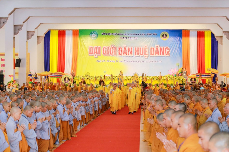 Đại giới đàn Huệ Đăng do Ban Trị sự GHPGVN tỉnh tổ chức (2020) - Ảnh: Phùng Anh Quốc