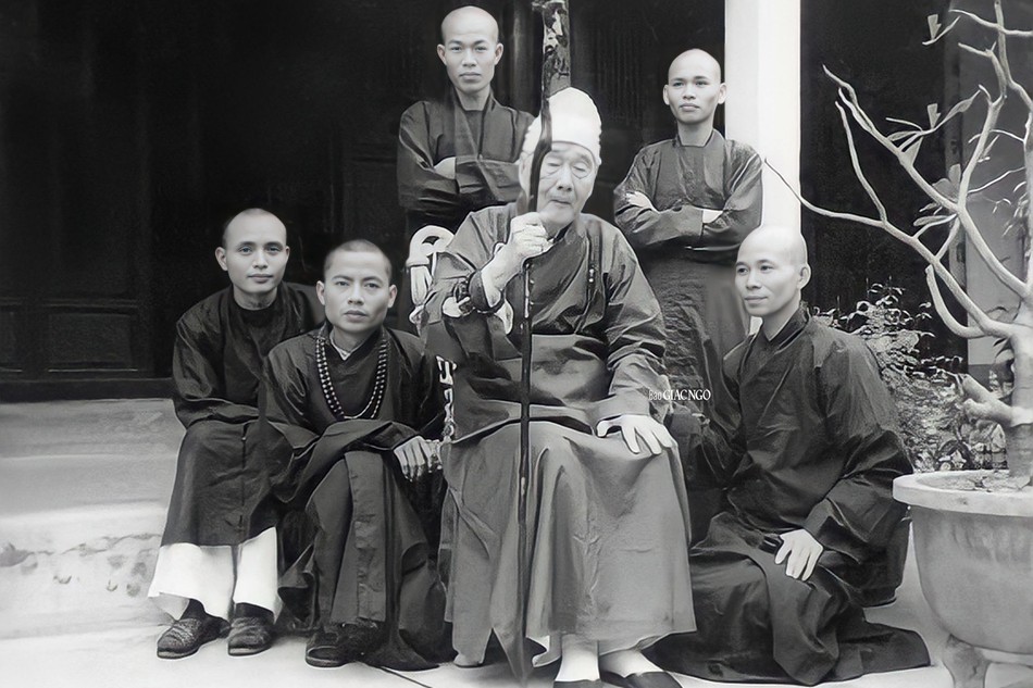 Đại lão Hòa thượng Thích Tịnh Khiết tại chùa Tường Vân - Ảnh tư liệu của GN