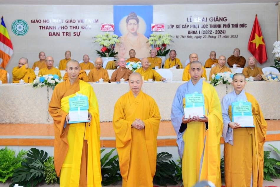 Lễ khai giảng Lớp Sơ cấp Phật học TP.Thủ Đức khóa I (2022-2024)