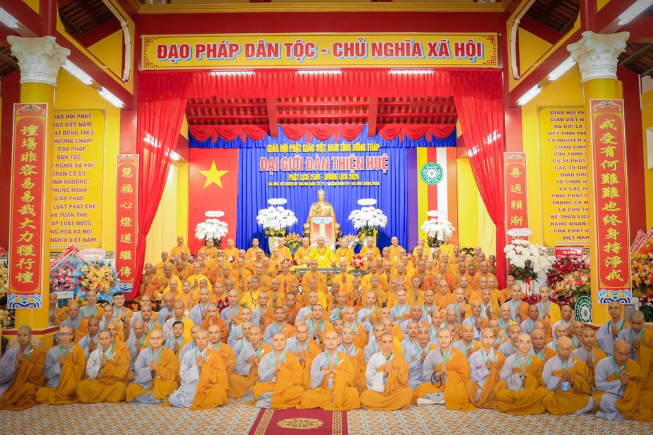 Lưu niệm Đại giới đàn Thiện Huệ Phật lịch 2569 tại hội trường chùa Phước Hưng (TP.Sa Đéc)