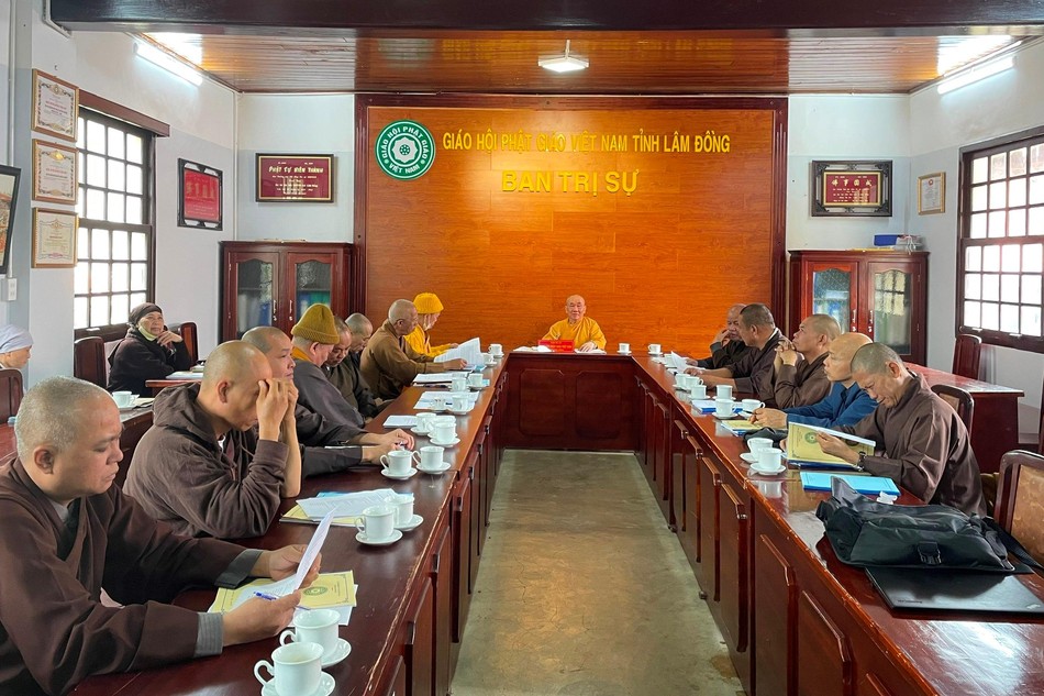 Ban Trị sự GHPGVN tỉnh họp thảo luận công tác tổ chức đại hội