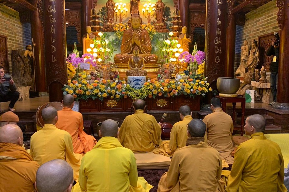 Lễ cầu nguyện an vị tượng Phật tại chùa Trúc Lâm Đầm Hà 