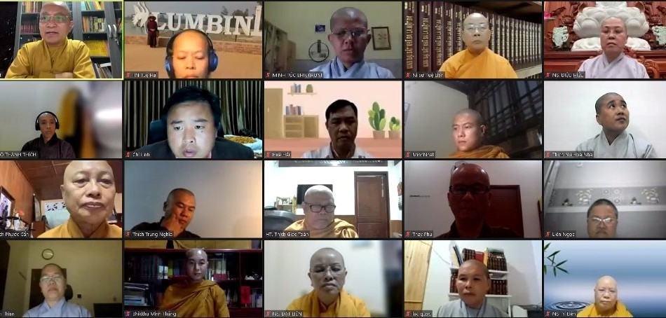  Viện Nghiên cứu Phật học Việt Nam họp trực tuyến vào tối 20-3 