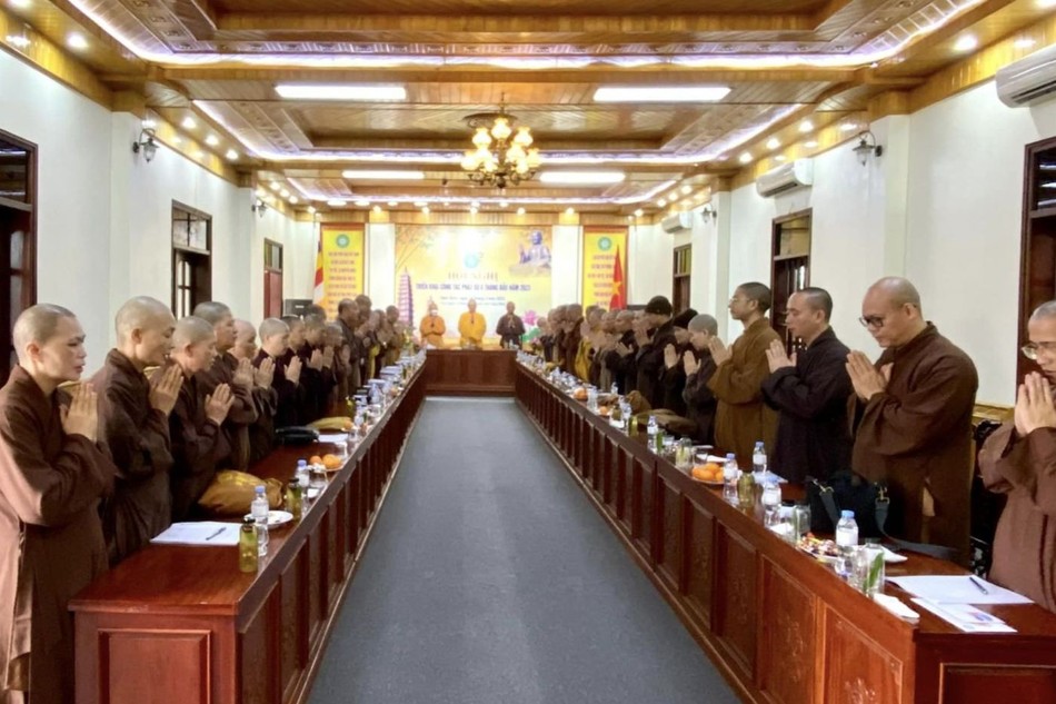 Ban Trị sự GHPGVN tỉnh họp triển khai một số công tác Phật sự quan trọng năm 2023