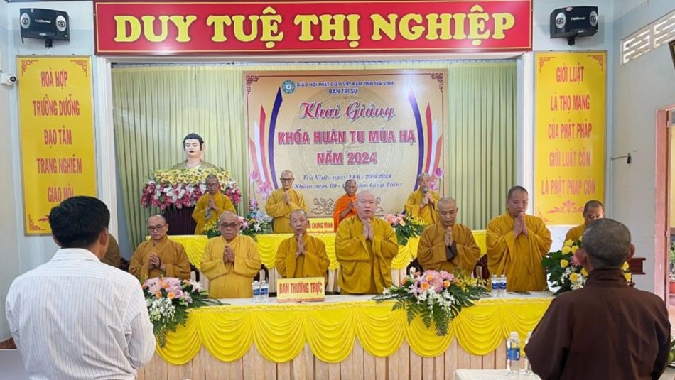  Ban Trị sự GHPGVN tỉnh đã khai giảng khóa huân tu mùa hạ Phật lịch 2568