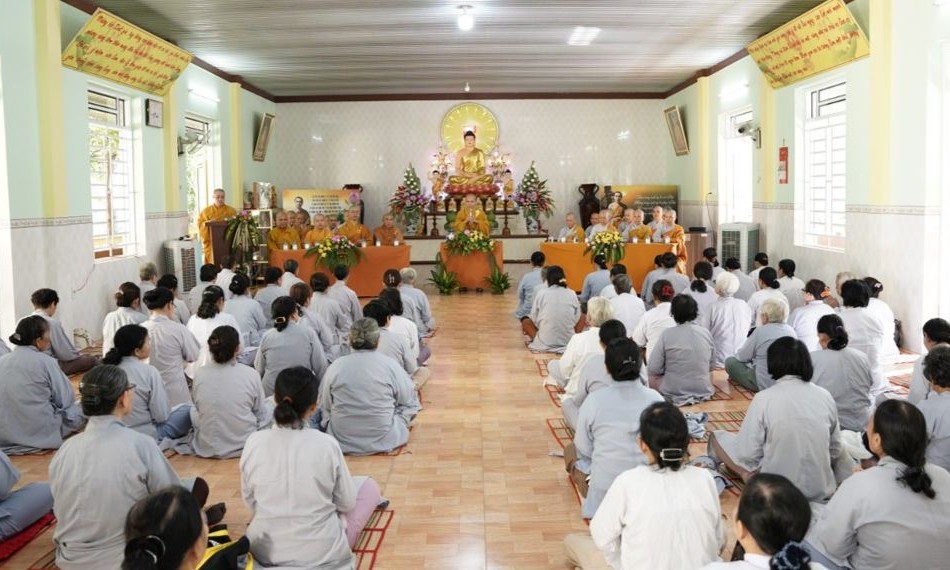 Ban Trị sự GHPGVN TP.Phan Rang - Tháp Chàm tổ chức khóa tu “Thực hành hạnh giải thoát" kỳ 9