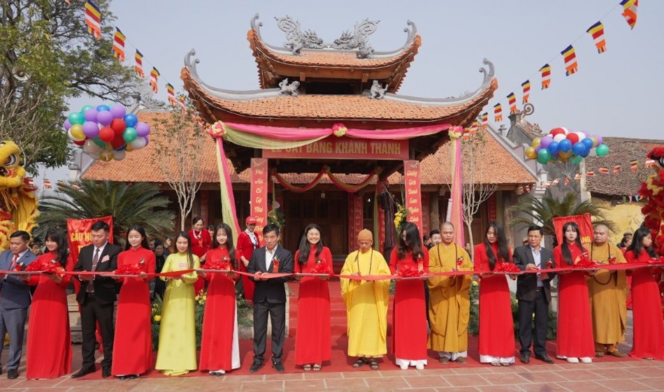 Lễ cắt băng khánh thành công trình tu bổ, tôn tạo Di tích chùa Phổ Am