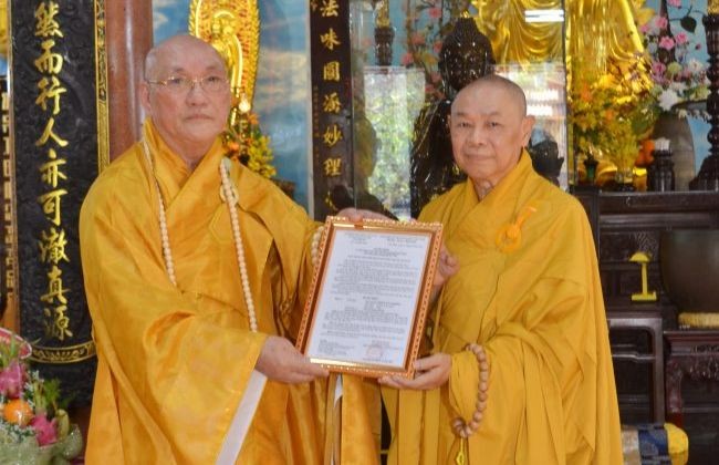 Đà Nẵng: Hòa thượng Thích Từ Nghiêm làm trụ trì chùa Phổ Đà