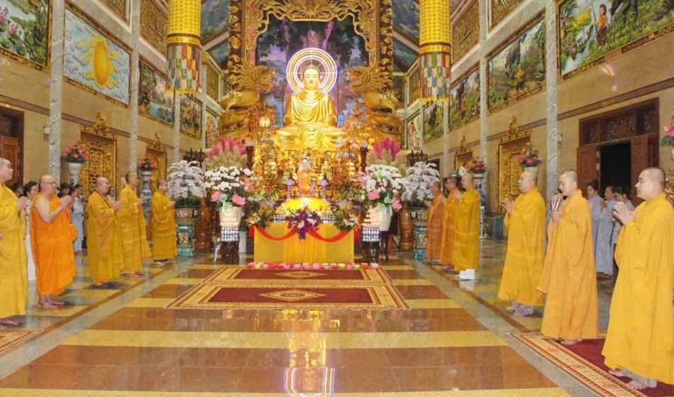 Trường hạ chùa Vĩnh An (xã Thành Thới) trang nghiêm tổ chức Lễ vía Bồ-tát Quán Thế Âm