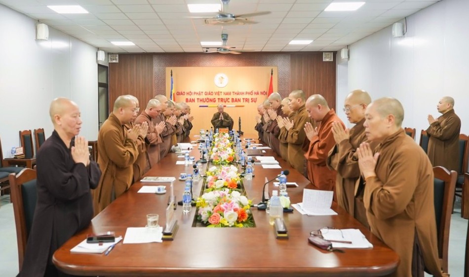 Ban Thường trực Ban Trị sự GHPGVN TP.Hà Nội họp mở rộng triển khai hoạt động Phật sự sắp tới