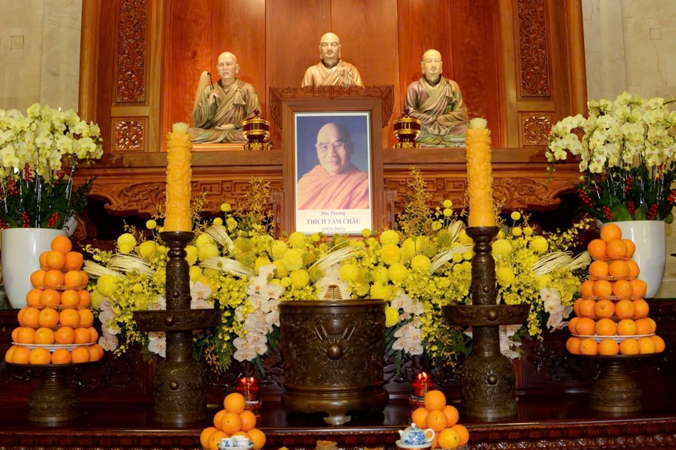 Di ảnh Hòa thượng Thích Tâm Châu tại Tổ đường Việt Nam Quốc Tự