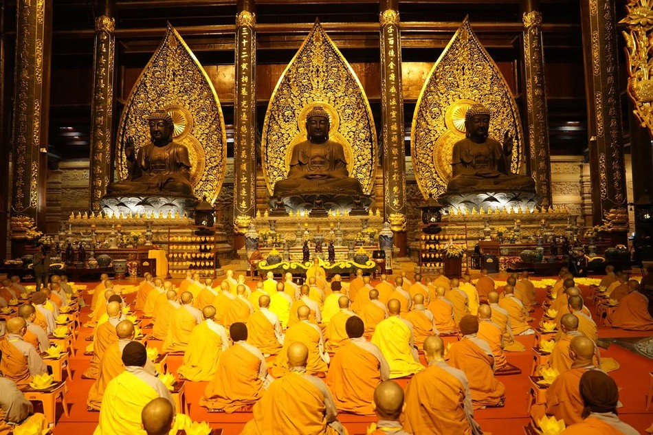 Khóa lễ cầu nguyện quốc thái dân an tại chùa Tam Chúc