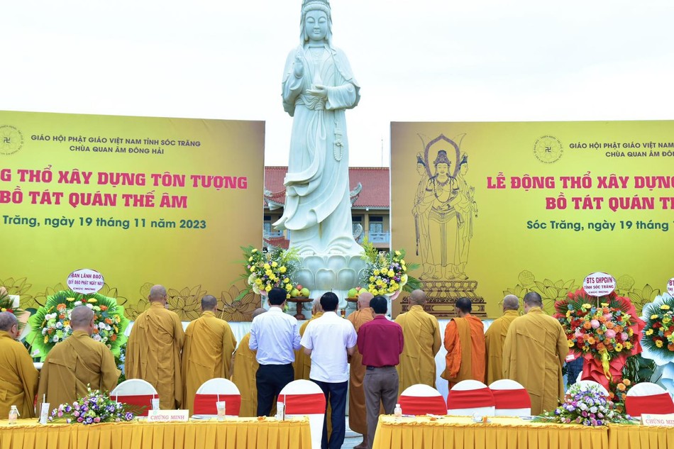 Lễ cầu nguyện động thổ tôn tạo tôn tượng Bồ-tát Quán Thế Âm