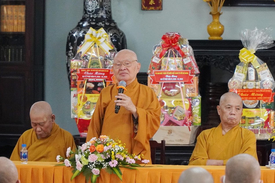 Hòa thượng Thích Giác Thuận, Chứng minh Ban Trị sự GHPGVN Q.Gò Vấp thay mặt chư tôn đức chứng minh ban đạo từ