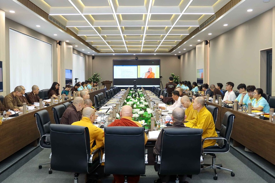 Phiên họp thứ ba giữa ICDV và GHPGVN rà soát về chương trình Đại lễ Vesak Liên Hiệp Quốc 2025 - Ảnh: Nguyên Tài/BGN