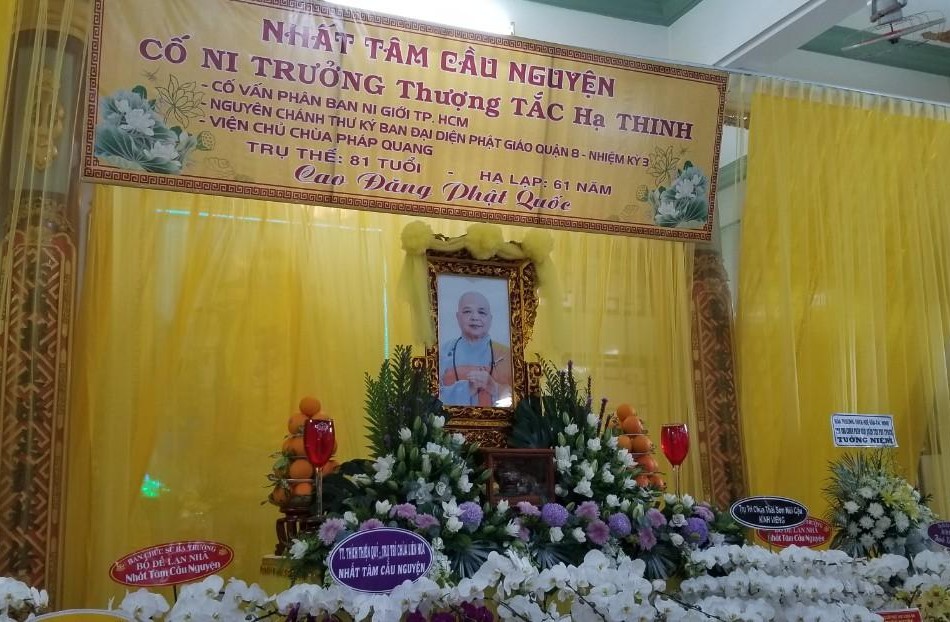 Di ảnh cố Ni trưởng Thích nữ Tắc Thinh