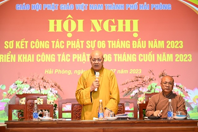 Hải Phòng: Hội nghị sơ kết công tác Phật sự 6 tháng đầu năm 2023