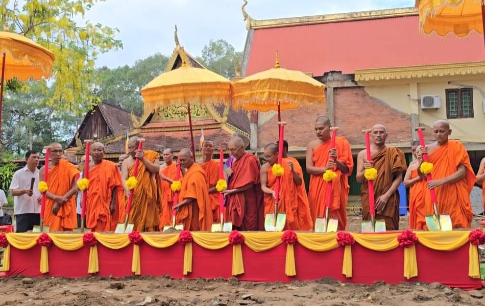 Chính thức động thổ khởi công xây dựng trường học chùa Âng 