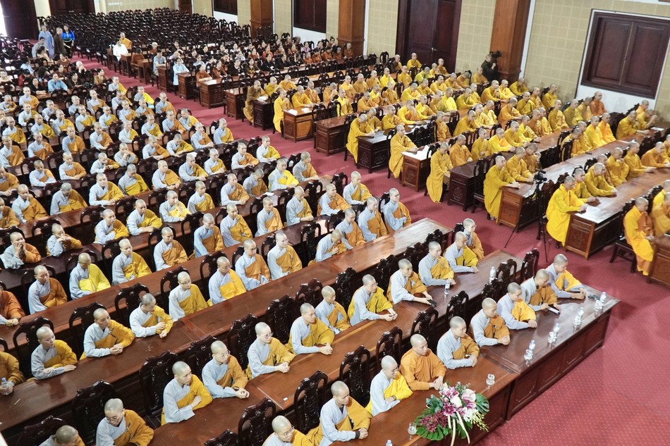 Tăng Ni sinh Học viện tham dự Lễ tạ pháp khóa An cư kiết hạ Phật lịch 2568