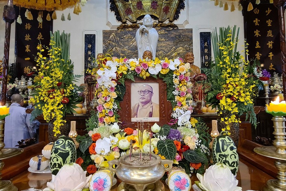 Di ảnh cố Hòa thượng Thích Thiện Hoa