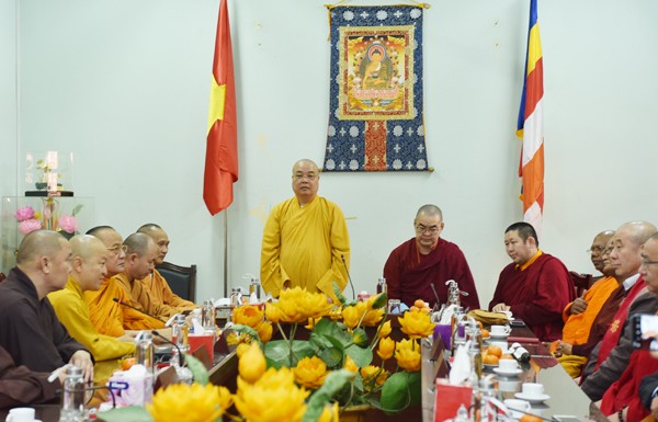 Diễn đàn Phật giáo Châu Á làm việc tại trụ sở Giáo hội
