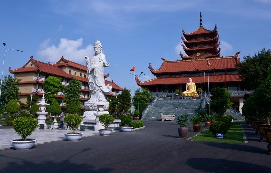 Diện mạo hoàn toàn mới của chùa Thanh Tâm (Phật Cô Đơn) - Ảnh: Bảo Toàn