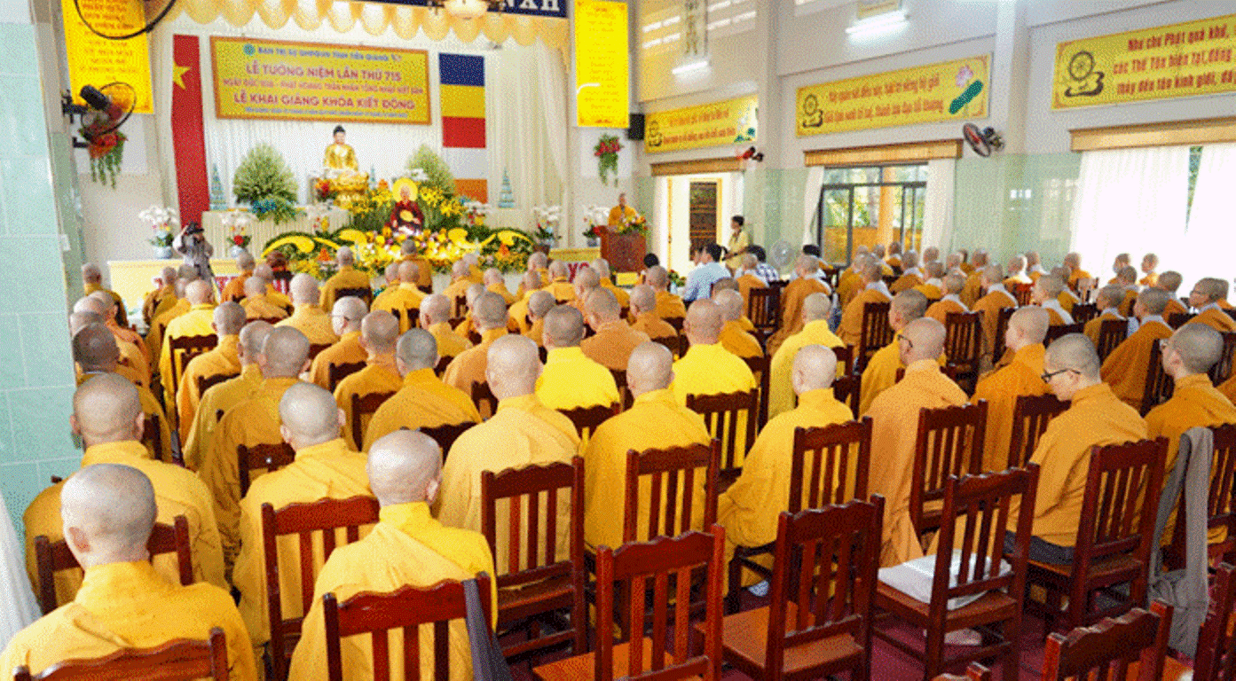 Nhân lễ tưởng niệm Đức Phật hoàng Trần Nhân Tông, Ban Trị sự GHPGVN tỉnh khai mạc khóa kiết Đông