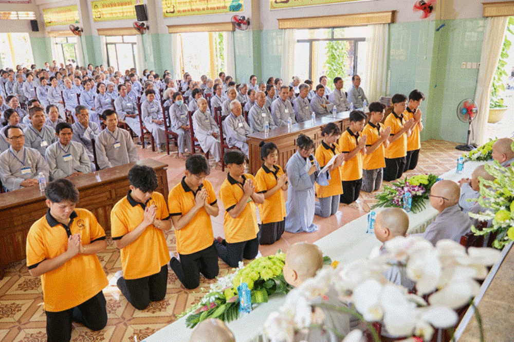 Khóa "Huân tu chánh niệm" lần II do Ban Hướng dẫn Phật tử tỉnh tổ chức