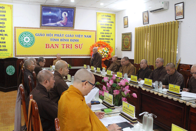 Buổi họp của Ban Thường trực Ban Trị sự tỉnh Bình Định Buổi họp của Ban Thường trực Ban Trị sự tỉnh Bình Định