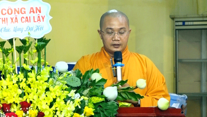 Đại đức Thích Đức Quang phát biểu khai mạc