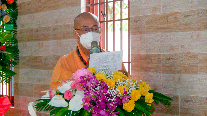 Thượng tọa Thích Bửu Hòa phát biểu khai mạc Thượng tọa Thích Bửu Hòa phát biểu khai mạc