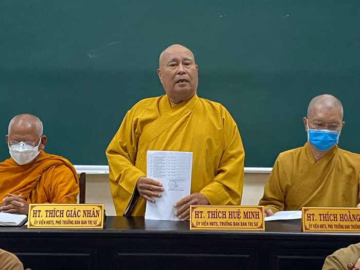 Hòa thượng Thích Huệ Minh phát biểu khai mạc