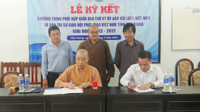 Đại diện hai đơn vị đã ký kết thỏa thuận nội dung hoạt động giai đoạn 2022-2025