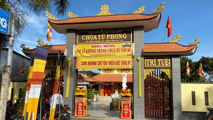 Chùa Từ Phong được trùng tu trang nghiêm Chùa Từ Phong được trùng tu trang nghiêm