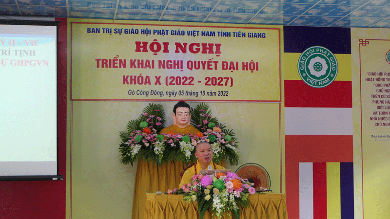 Thượng tọa Thích Nhuận Đức triển khai nghị quyết Thượng tọa Thích Nhuận Đức triển khai nghị quyết