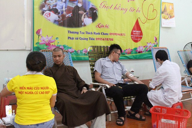 Bình Định: Phật giáo TP.Quy Nhơn tổ chức hiến máu tình nguyện lần thứ 5