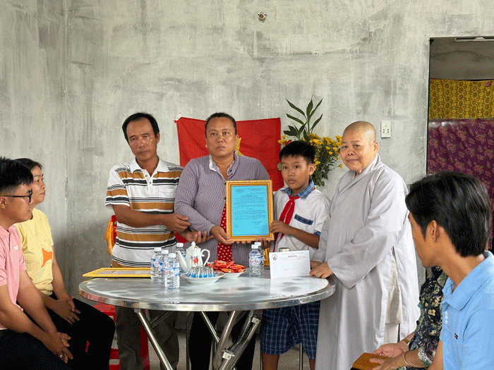 Căn nhà thứ hai tài trợ cho hộ ông Nguyễn Văn Thanh