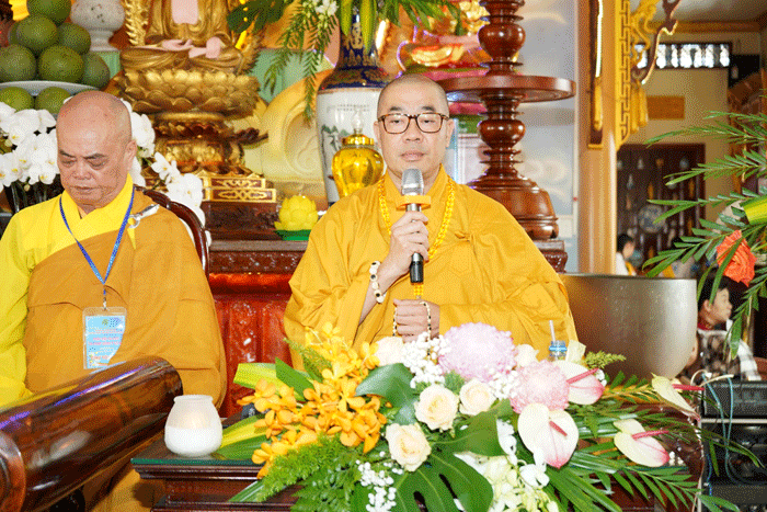 Thượng tọa Thích Quảng Lộc có lời huấn từ tại Đại lễ Vu lan - Báo hiếu