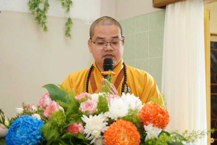 Đại đức Thích Huệ Phát báo cáo tóm tắt hoạt động Phật sự 6 tháng đầu năm 2023