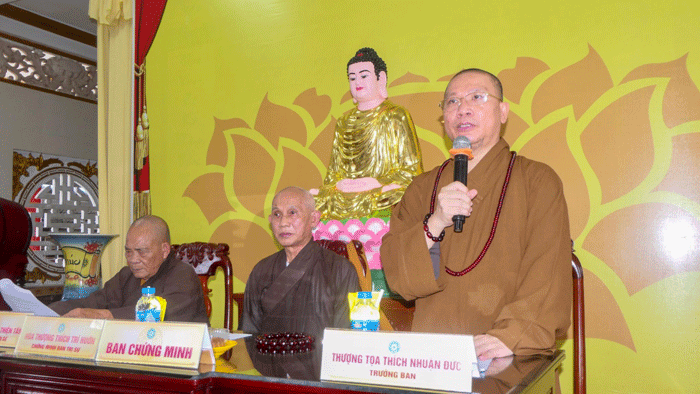 Tiền Giang: Ban Trị sự Phật giáo H.Gò Công Tây họp thường kỳ triển khai Phật sự