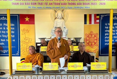 Tiền Giang: Ban Trị sự GHPGVN TP.Mỹ Tho triển khai nhiều hoạt động Phật sự