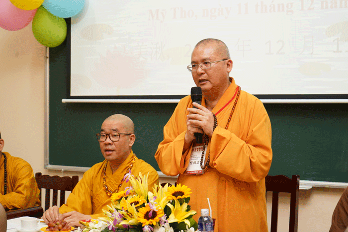 Hòa thượng Thích Tính Thượng phát biểu Hòa thượng Thích Tính Thượng phát biểu