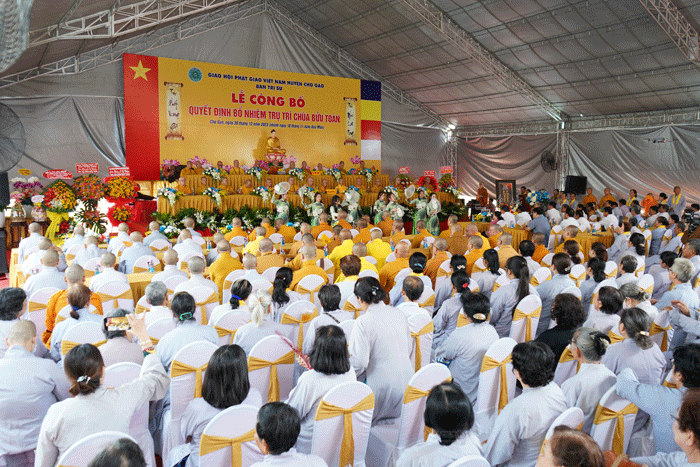 Lễ bổ nhiệm trụ trì chùa Bửu Toàn