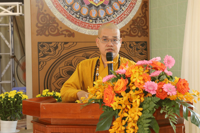 Đại đức Thích Huệ Phát trình phương hướng hoạt động năm 2024 Đại đức Thích Huệ Phát trình phương hướng hoạt động năm 2024